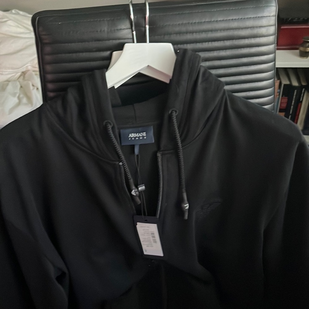 Zip up Armani Jeans size XXL european smaller than USA